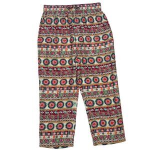 J. Peterman Company Silk Southwest Road Trip Pants XL Aztec